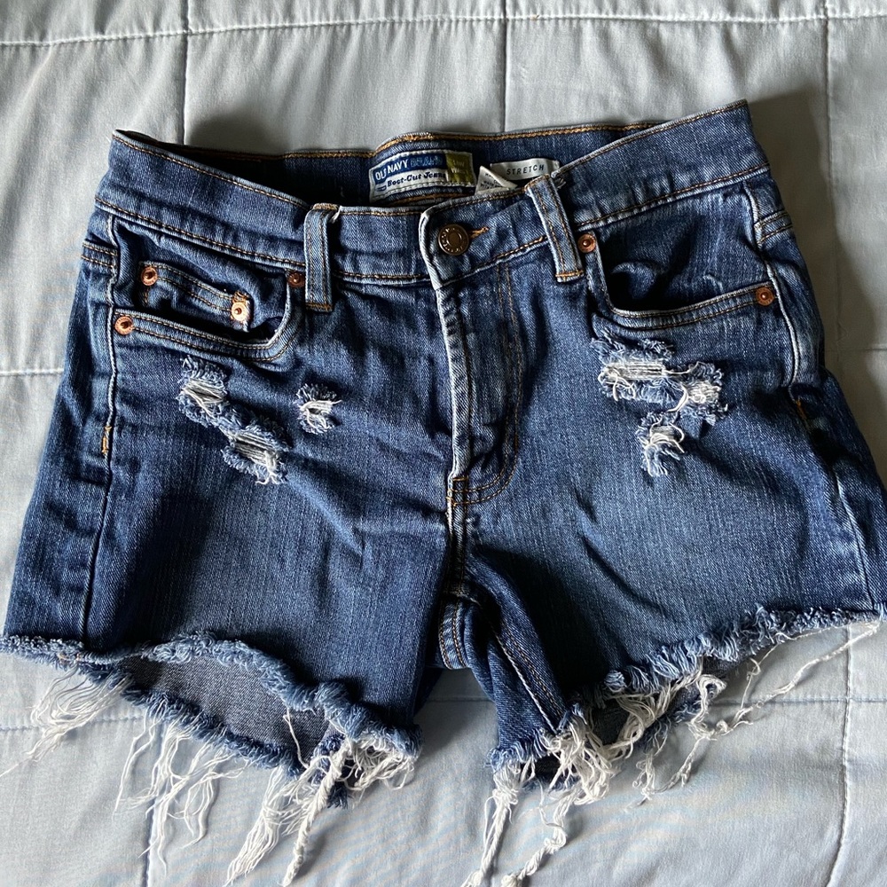 Old Navy Low Rise Cut Off Jean Shorts